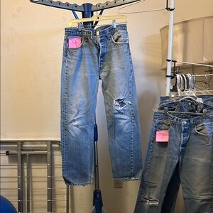 Distressed Blue Jeans the plum tree 6